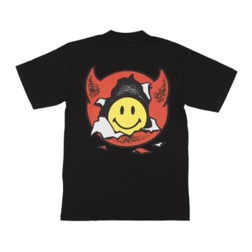 Smiley Inner Peace Tee Market , Black , Heren