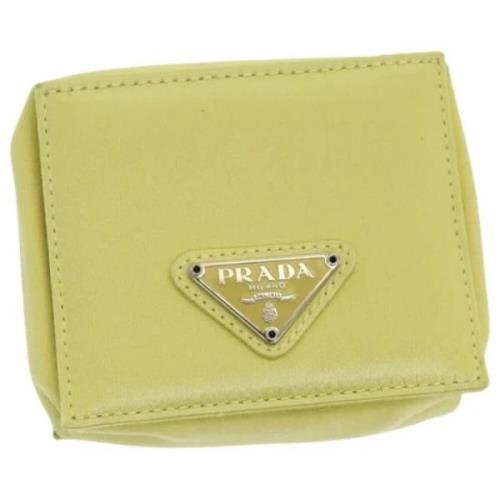 Pre-owned Nylon wallets Prada Vintage , Yellow , Dames