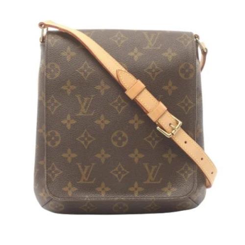 Pre-owned Canvas shoulder-bags Louis Vuitton Vintage , Brown , Dames