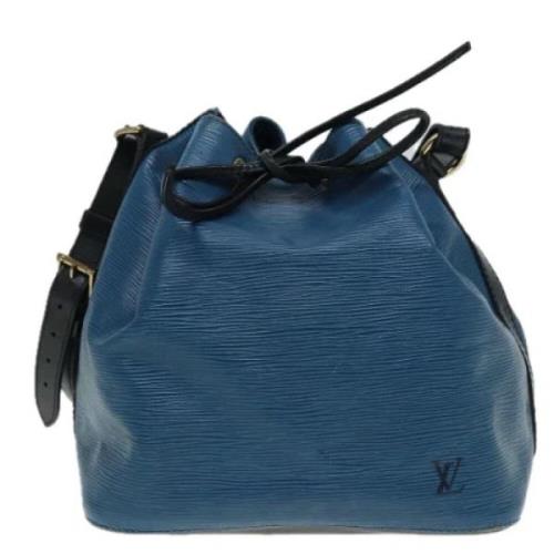 Pre-owned Leather shoulder-bags Louis Vuitton Vintage , Blue , Dames