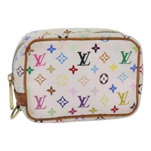 Pre-owned Canvas pouches Louis Vuitton Vintage , White , Dames