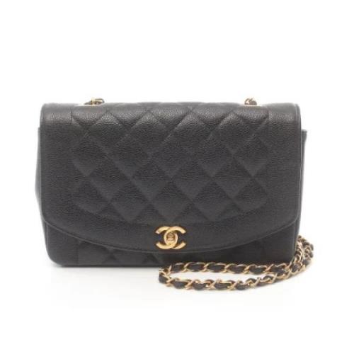 Pre-owned Canvas chanel-bags Chanel Vintage , Black , Dames