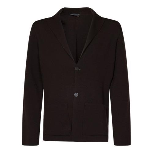 Bruine Merinowollen Blazer Buitenkleding Drumohr , Brown , Heren