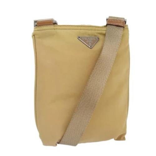 Pre-owned Nylon prada-bags Prada Vintage , Beige , Dames