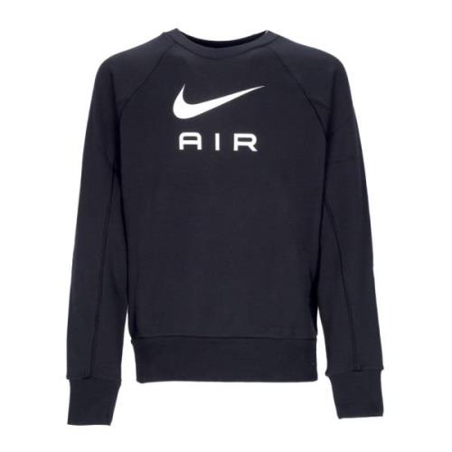 Lichte Crew Neck Sweatshirt Air French Terry Nike , Black , Heren