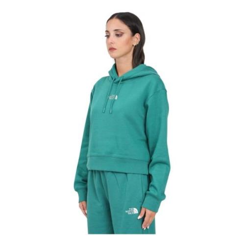 Groene Essential Crop Hoodie Sweaters The North Face , Green , Dames