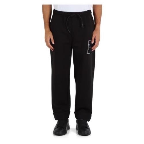 Sportieve katoenblend sweatpants Richmond , Black , Heren