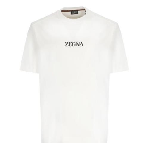 T-Shirts Ermenegildo Zegna , White , Heren