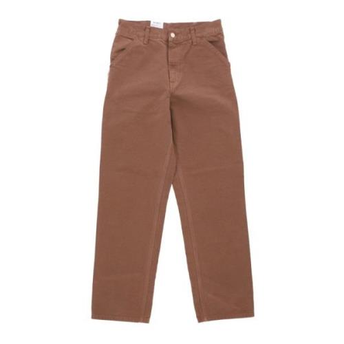 Katoenen Werkbroek met Gereedschapszakken Carhartt Wip , Brown , Heren