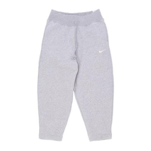 Dames Fleece Trainingspak Broek Gebogen Nike , Gray , Dames