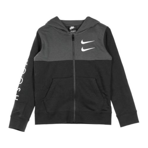 Sportswear Zip Hoodie Zwart/Grijs/Wit Nike , Black , Heren