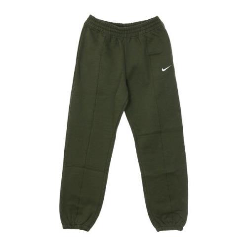 Cargo Fleece Trainingspak Broek Khaki/Wit Nike , Green , Dames