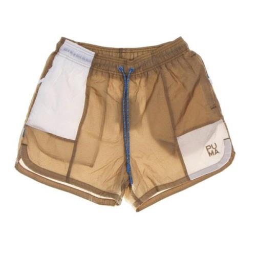 Mode Geweven Tigers Eye Shorts Puma , Beige , Dames