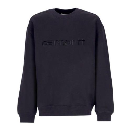 Zwarte Crewneck Sweatshirt voor Vrouwen Carhartt Wip , Black , Dames