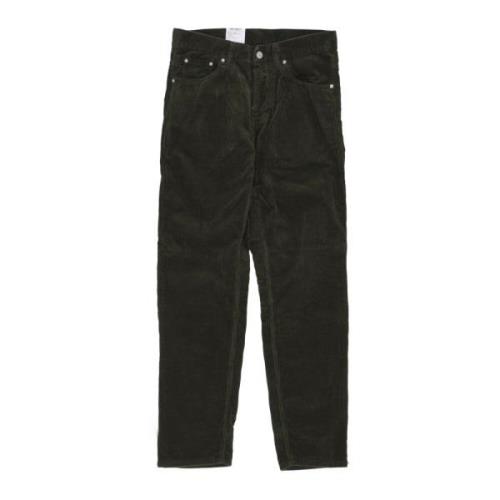 Lange Fluwelen Broek Heren Carhartt Wip , Green , Heren