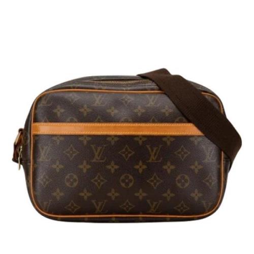 Pre-owned Canvas shoulder-bags Louis Vuitton Vintage , Brown , Dames