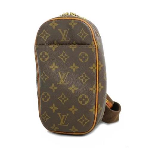 Pre-owned Fabric louis-vuitton-bags Louis Vuitton Vintage , Brown , Da...