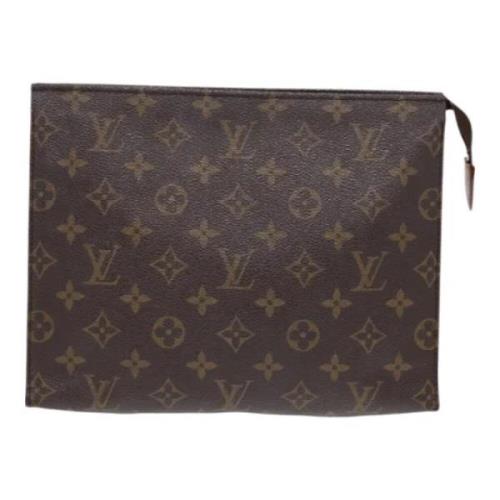 Pre-owned Canvas pouches Louis Vuitton Vintage , Brown , Dames