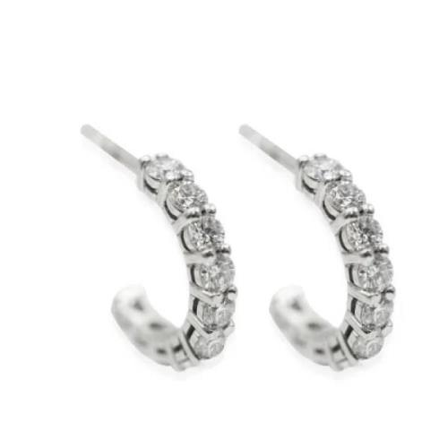 Pre-owned Metal earrings Tiffany & Co. Pre-owned , Gray , Dames