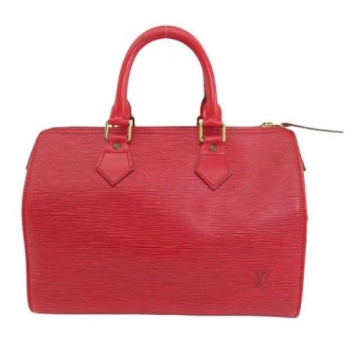 Pre-owned Leather handbags Louis Vuitton Vintage , Red , Dames