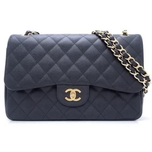 Pre-owned Leather chanel-bags Chanel Vintage , Black , Dames