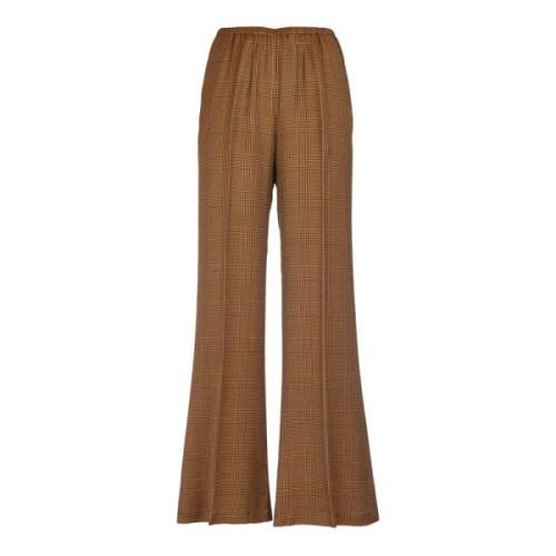 Bruine Flared Broek Vrouwen Forte Forte , Brown , Dames