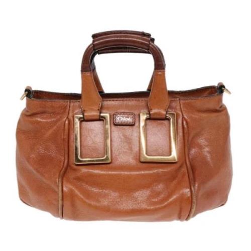 Pre-owned Leather handbags Chloé Pre-owned , Brown , Dames