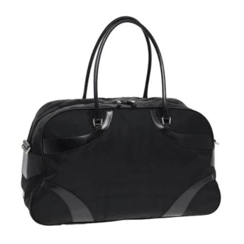 Pre-owned Nylon shoulder-bags Prada Vintage , Black , Dames