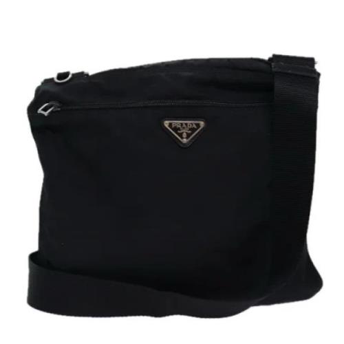 Pre-owned Nylon shoulder-bags Prada Vintage , Black , Dames