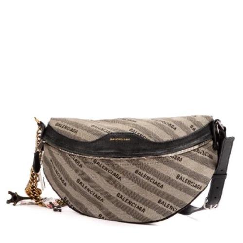 Pre-owned Canvas crossbody-bags Balenciaga Vintage , Gray , Dames