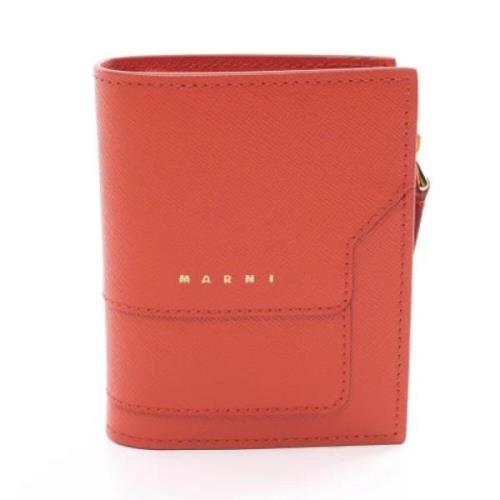 Pre-owned Leather wallets Marni Pre-owned , Red , Dames