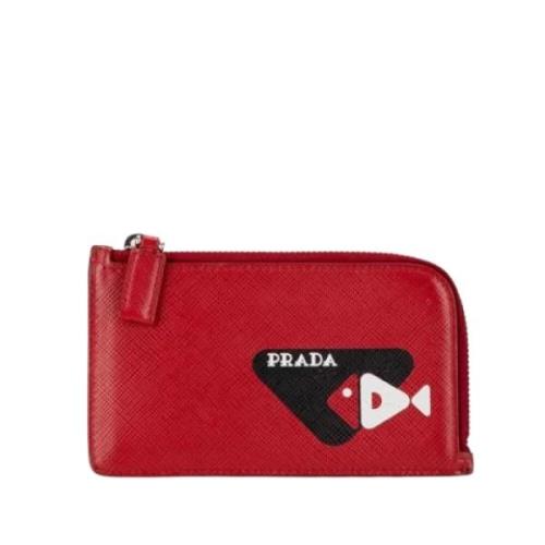 Pre-owned Leather home-office Prada Vintage , Red , Dames