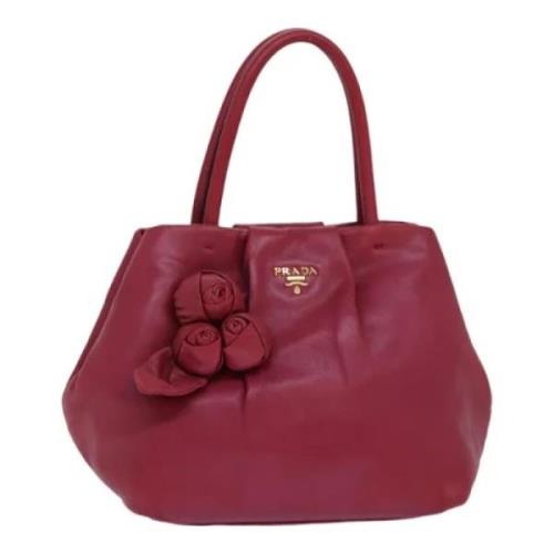 Pre-owned Leather handbags Prada Vintage , Pink , Dames