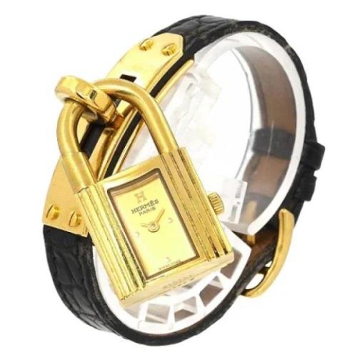 Pre-owned Stainless Steel watches Hermès Vintage , Yellow , Dames