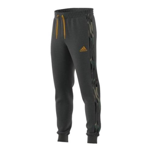 Camo-Print Fleece Broek voor Mannen Adidas , Green , Heren