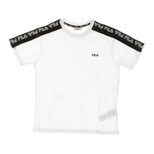 Bright White/Black Dames T-shirt Fila , White , Dames