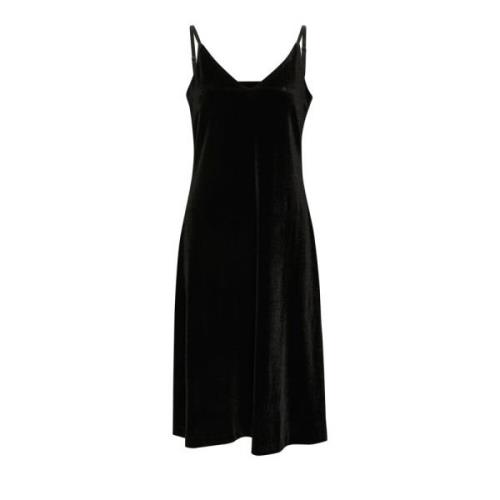 Elegante Zwarte Midi Jurk Part Two , Black , Dames