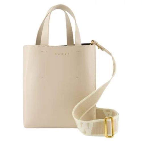 Leather handbags Marni , Beige , Dames