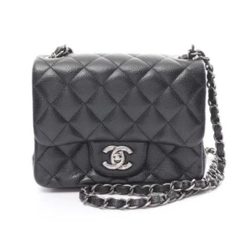 Pre-owned Canvas chanel-bags Chanel Vintage , Black , Dames