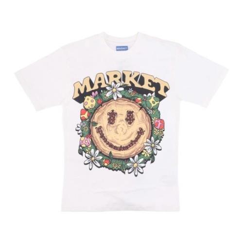 Cloud Smiley Tee Heren T-shirt Market , White , Heren