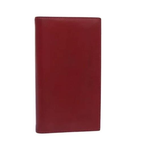 Pre-owned Leather home-office Hermès Vintage , Red , Dames