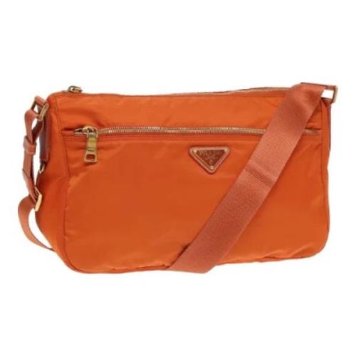 Pre-owned Fabric prada-bags Prada Vintage , Orange , Dames