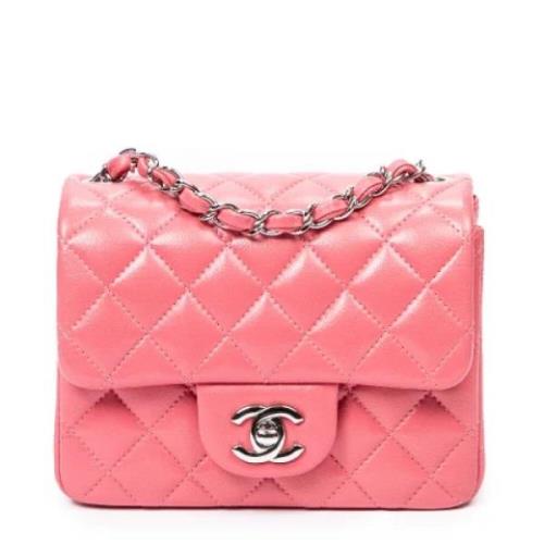 Pre-owned Leather shoulder-bags Chanel Vintage , Pink , Dames