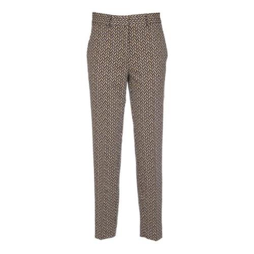 Beige Straight Leg Trousers Ottod'Ame , Beige , Dames