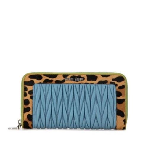 Pre-owned Leather wallets Miu Miu Pre-owned , Multicolor , Dames