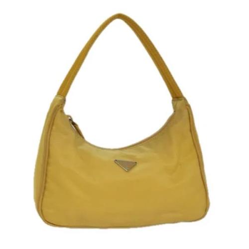 Pre-owned Nylon handbags Prada Vintage , Yellow , Dames