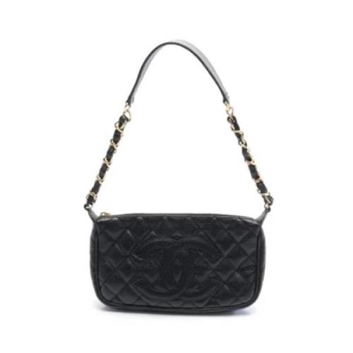 Pre-owned Canvas chanel-bags Chanel Vintage , Black , Dames