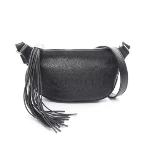 Pre-owned Leather chanel-bags Chanel Vintage , Black , Unisex