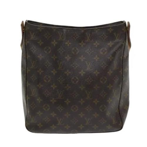 Pre-owned Canvas handbags Louis Vuitton Vintage , Brown , Dames