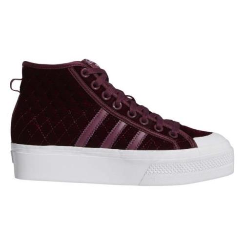 Nizza Platform Mid Sneakers Adidas , Purple , Dames